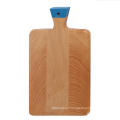 Beech wood cutting board with handle painting